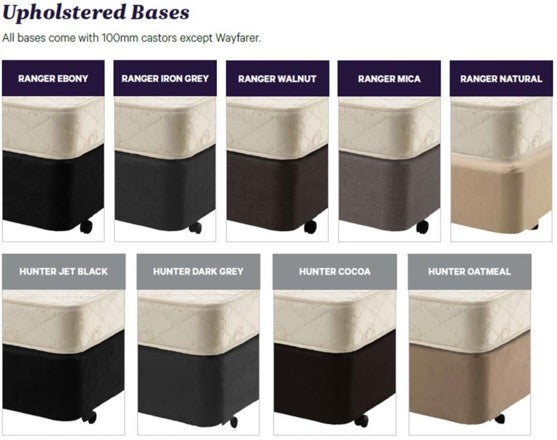 Hunter Suede Upholstered Base